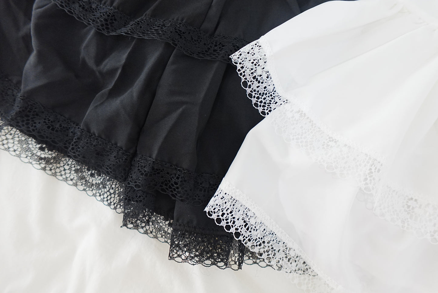 雙層Ruffle!網紋層疊迷你裙 🍞