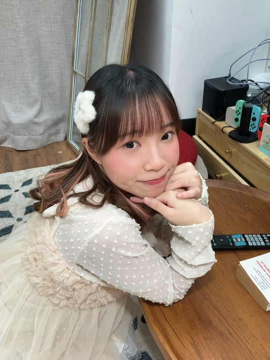 透明感!高領薄紗長袖上衣 🍞