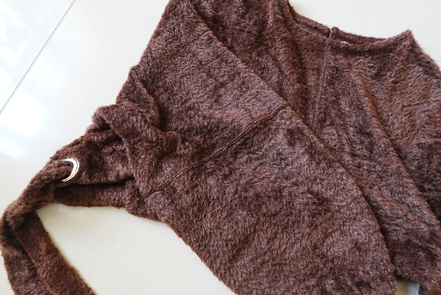 毛茸茸 🐻！抽繩毛絨短上衣 🍞