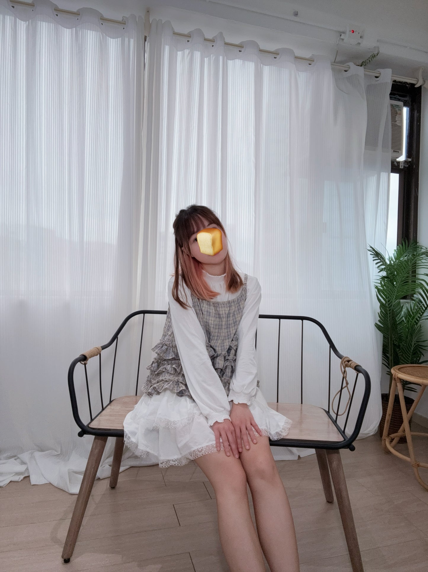 可愛公主袖！縮口長袖打底 🍞