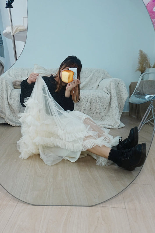 仙氣滿滿超人氣！薄紗Ruffle半裙 🍞