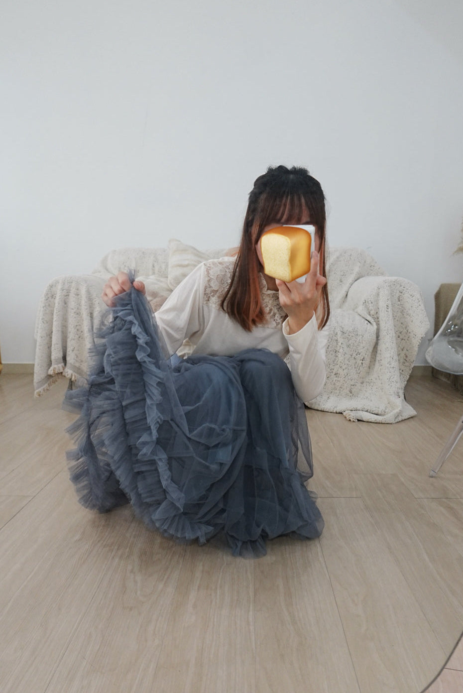 仙氣滿滿超人氣！薄紗Ruffle半裙 🍞