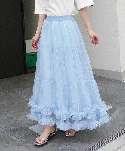 仙氣滿滿超人氣！薄紗Ruffle半裙 🍞