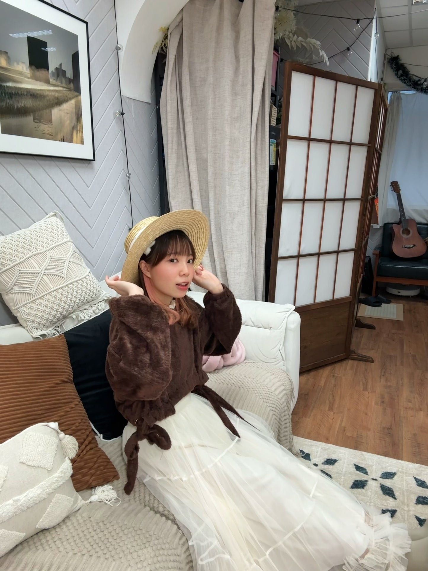 毛茸茸 🐻！抽繩毛絨短上衣 🍞