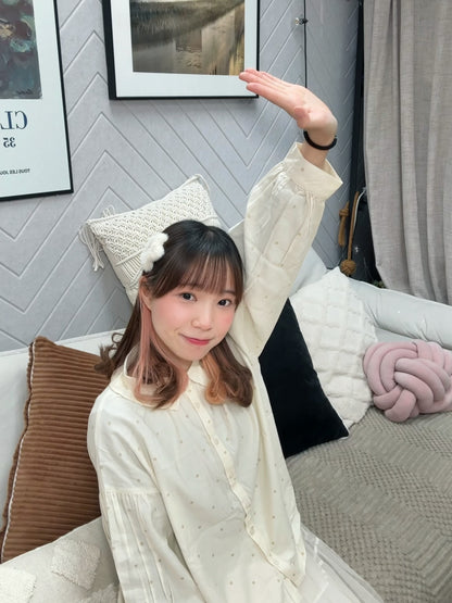 可愛波點！Ruffle衣領恤衫 🍞