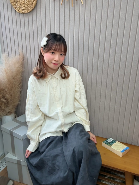 泡泡下擺！氣球格紋半裙 🍞