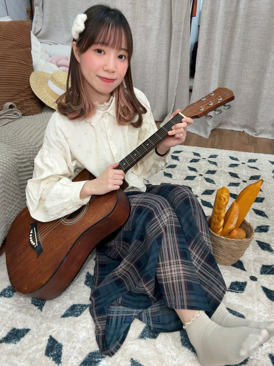 超透薄！寬鬆格紋長褲 🍞