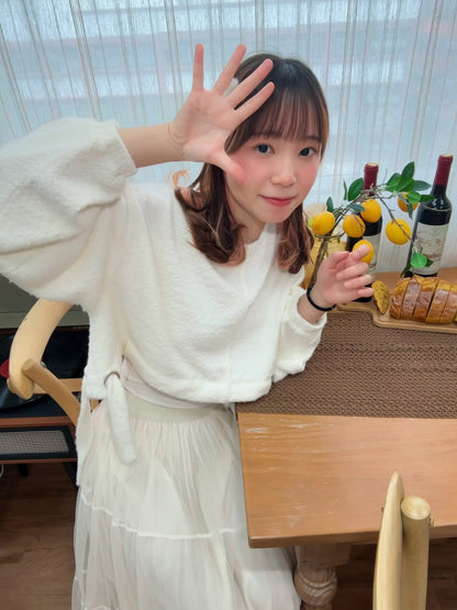 毛茸茸 🐻！抽繩毛絨短上衣 🍞