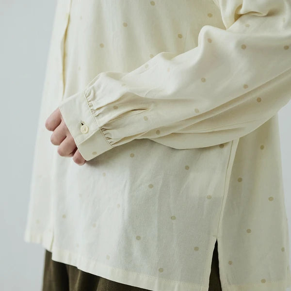 可愛波點！Ruffle衣領恤衫 🍞