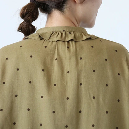 可愛波點！Ruffle衣領恤衫 🍞